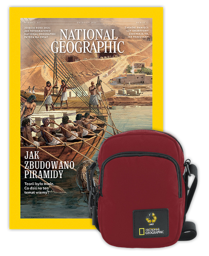 Roczna prenumerata National Geographic z torbą na ramię NG OCEAN CZERWONA