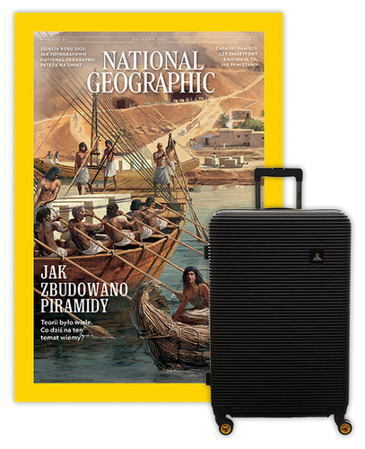 Roczna prenumerata National Geographic z Walizką National Geographic Abroad - Średnia/Czarna