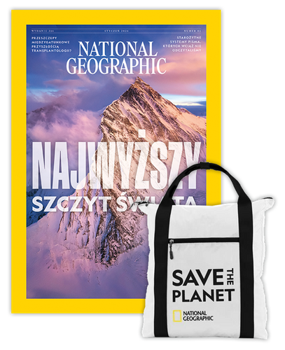 Roczna prenumerata National Geographic z plecakiem shopper NG JUPITER N0890E biały
