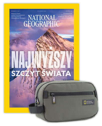 Roczna prenumerata National Geographic z Kosmetyczką NG Mutation 18380 khaki