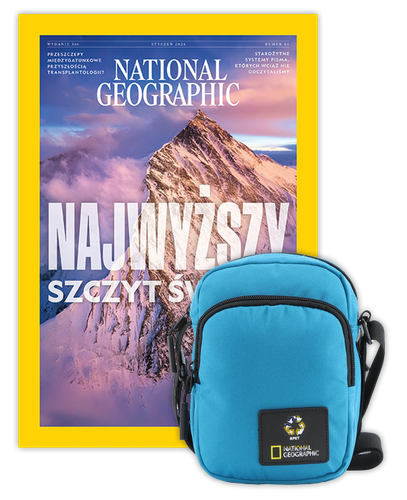 Roczna prenumerata National Geographic z torbą na ramię NG OCEAN TURKUSOWA