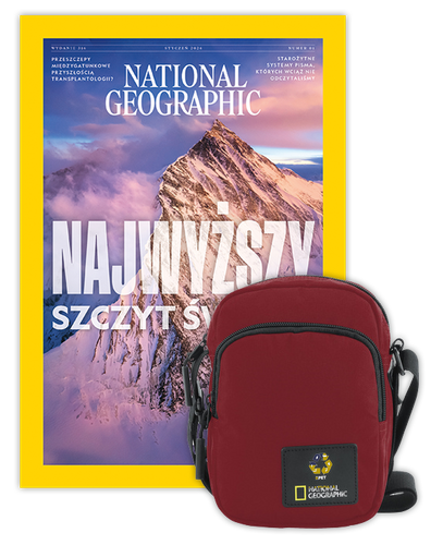 Roczna prenumerata National Geographic z torbą na ramię NG OCEAN CZERWONA