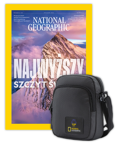 Roczna prenumerata National Geographic z torbą na ramię NG OCEAN CZARNA