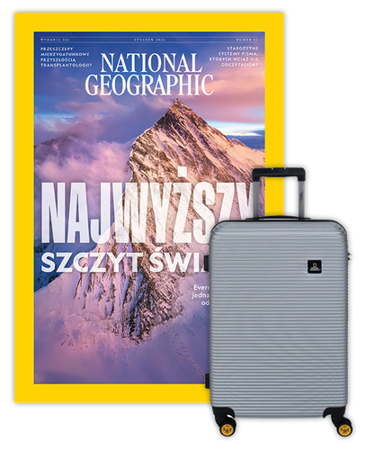 Roczna prenumerata National Geographic z Walizką National Geographic Abroad - Średnia/Srebrna