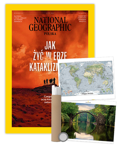 Roczna prenumerata National Geographic z plakatem dwustronnym NG