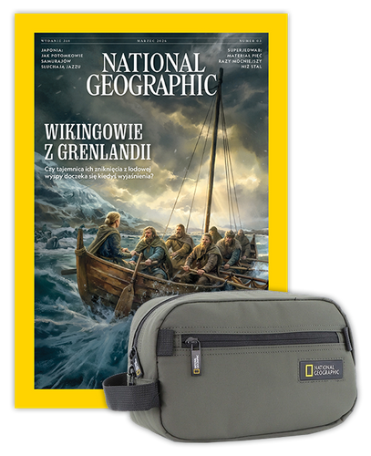 Roczna prenumerata National Geographic z Kosmetyczką NG Mutation 18380 khaki