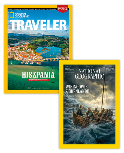 Pakiet rocznych prenumerat National Geographic + NG Traveler