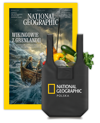 Roczna prenumerata National Geographic z torbą na zakupy z logo NG