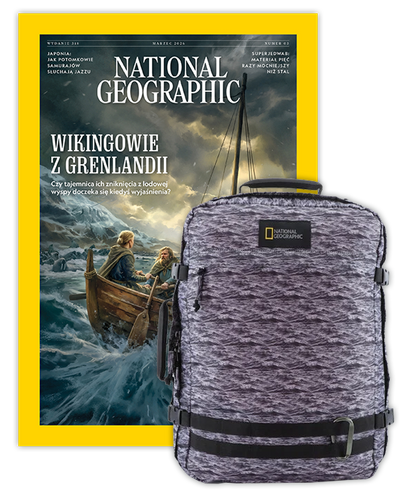 Roczna prenumerata National Geographic z plecakiem/torbą podręczną NG HYBRID 11801 FALE MORSKIE