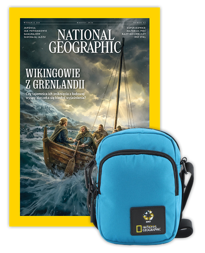 Roczna prenumerata National Geographic z torbą na ramię NG OCEAN TURKUSOWA