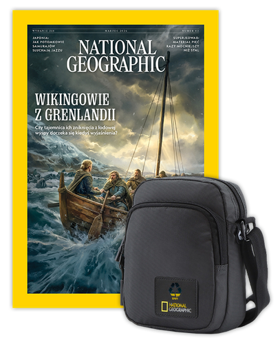 Roczna prenumerata National Geographic z torbą na ramię NG OCEAN CZARNA