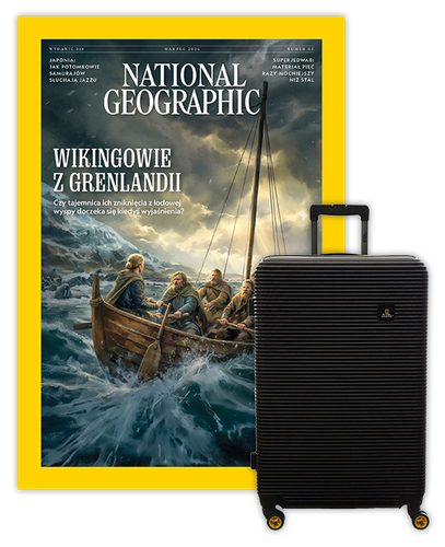Roczna prenumerata National Geographic z Walizką National Geographic Abroad - Średnia/Czarna