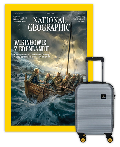 Roczna prenumerata National Geographic z Walizką kabinową National Geographic Abroad Srebrna