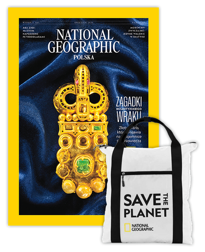 Roczna prenumerata National Geographic z plecakiem shopper NG JUPITER N0890E biały