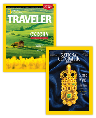 Pakiet rocznych prenumerat National Geographic + NG Traveler