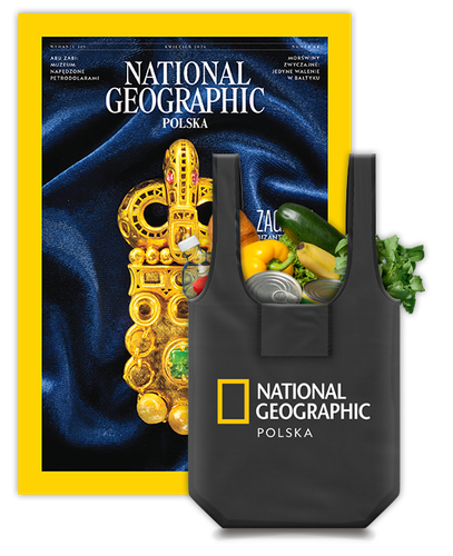Roczna prenumerata National Geographic z torbą na zakupy z logo NG