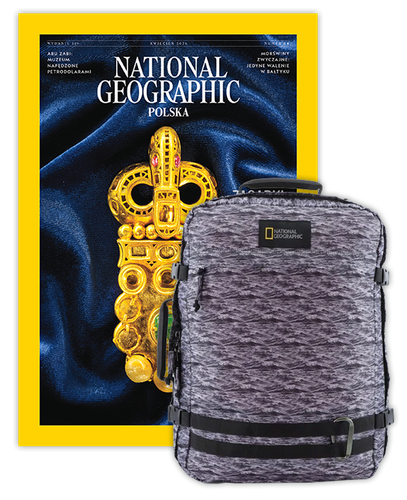 Roczna prenumerata National Geographic z plecakiem/torbą podręczną NG HYBRID 11801 FALE MORSKIE