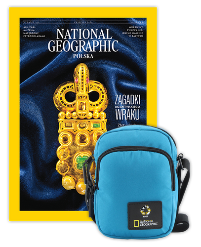 Roczna prenumerata National Geographic z torbą na ramię NG OCEAN TURKUSOWA