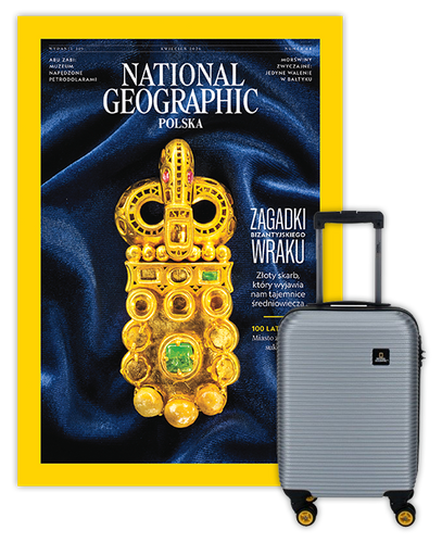 Roczna prenumerata National Geographic z Walizką kabinową National Geographic Abroad Srebrna
