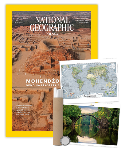 Roczna prenumerata National Geographic z plakatem dwustronnym NG