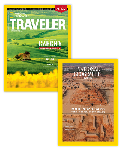 Pakiet półrocznych prenumerat National Geographic + NG Traveler