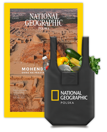 Roczna prenumerata National Geographic z torbą na zakupy z logo NG