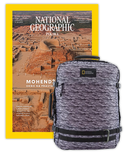 Roczna prenumerata National Geographic z plecakiem/torbą podręczną NG HYBRID 11801 FALE MORSKIE