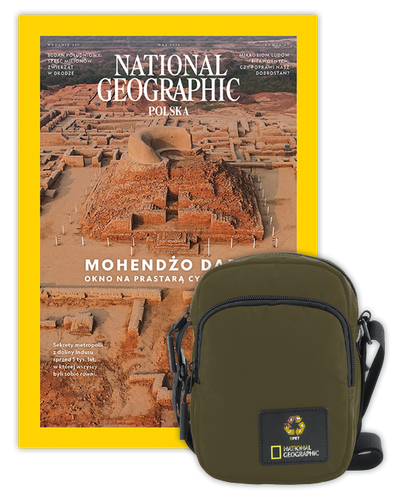 Roczna prenumerata National Geographic z torbą na ramię NG OCEAN KHAKI