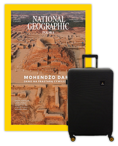 Roczna prenumerata National Geographic z Walizką National Geographic Abroad - Średnia/Czarna