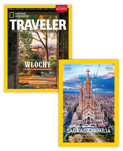 Pakiet półrocznych prenumerat National Geographic + NG Traveler