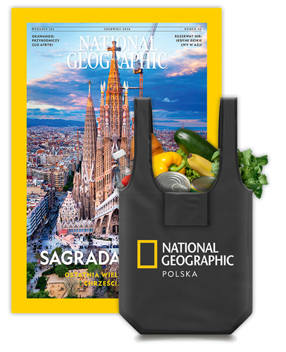 Roczna prenumerata National Geographic z torbą na zakupy z logo NG