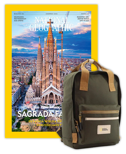 Roczna prenumerata National Geographic z plecakiem NG LEGEND LARGE w kolorze Khaki