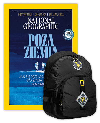 Roczna prenumerata National Geographic z Plecakiem NG New Explorer czarny 18l