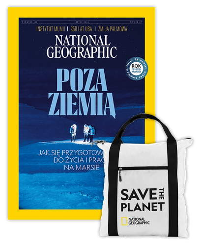 Roczna prenumerata National Geographic z plecakiem shopper NG JUPITER N0890E biały