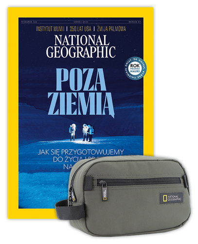 Roczna prenumerata National Geographic z Kosmetyczką NG Mutation 18380 khaki