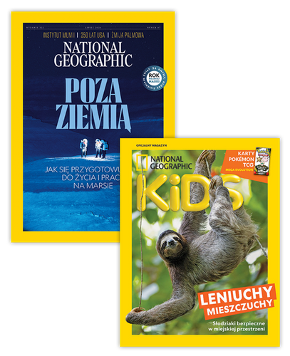 Pakiet prenumeraty: National Geographic i National Geographic Kids