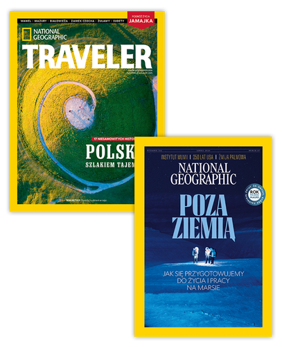 Pakiet rocznych prenumerat National Geographic + NG Traveler
