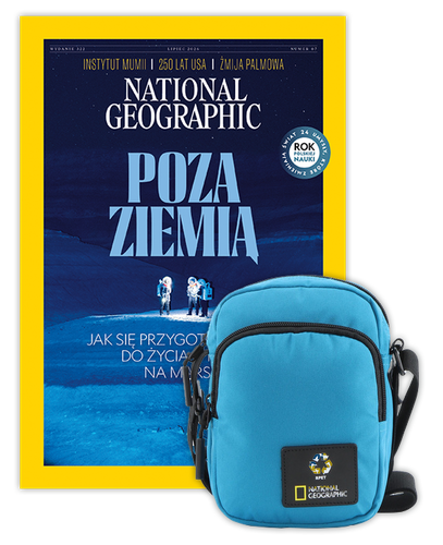 Roczna prenumerata National Geographic z torbą na ramię NG OCEAN TURKUSOWA