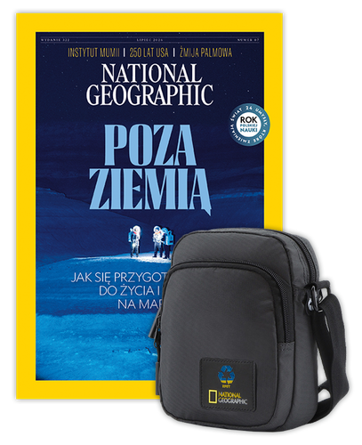 Roczna prenumerata National Geographic z torbą na ramię NG OCEAN CZARNA