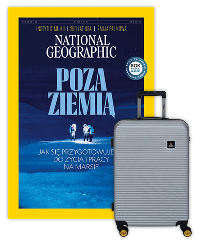 Roczna prenumerata National Geographic z Walizką National Geographic Abroad - Średnia/Srebrna