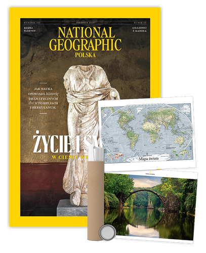 Roczna prenumerata National Geographic z plakatem dwustronnym NG