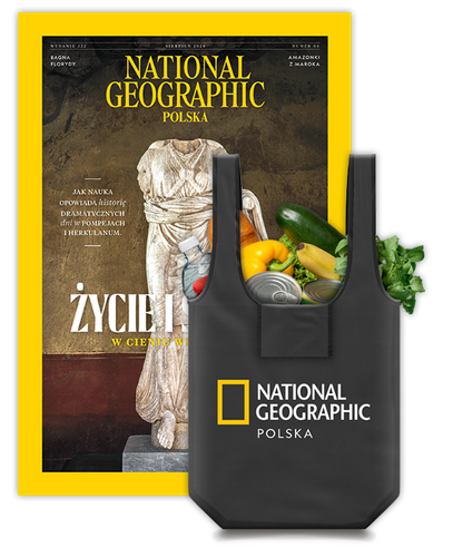 Roczna prenumerata National Geographic z torbą na zakupy z logo NG