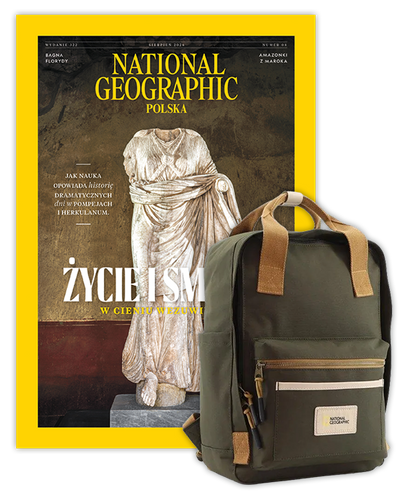Roczna prenumerata National Geographic z plecakiem NG LEGEND LARGE w kolorze Khaki