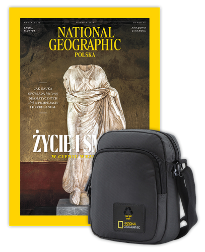 Roczna prenumerata National Geographic z torbą na ramię NG OCEAN CZARNA