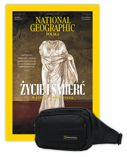 Roczna prenumerata National Geographic z torbą biodrową NG PRO 718 CZARNA
