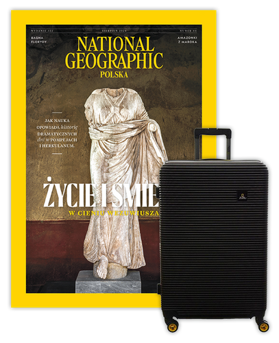 Roczna prenumerata National Geographic z Walizką National Geographic Abroad - Średnia/Czarna