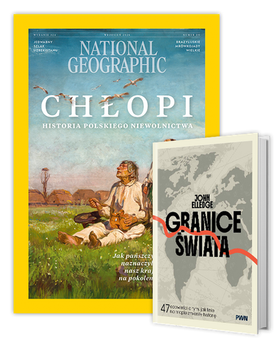 Roczna prenumerata National Geographic z książką "Granice świata"
