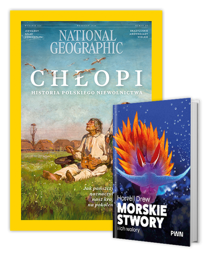Roczna prenumerata National Geographic z książką "Morskie stwory i ich walory"