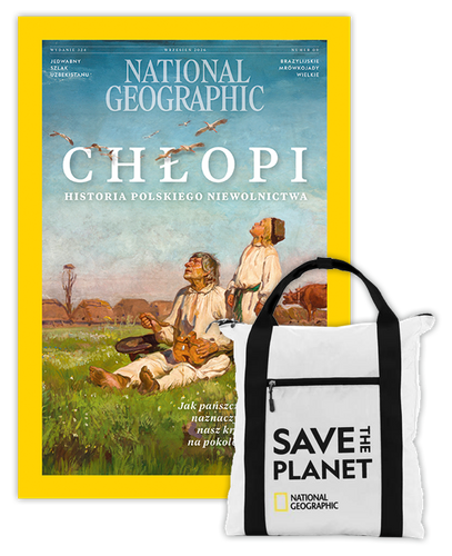 Roczna prenumerata National Geographic z plecakiem shopper NG JUPITER N0890E biały