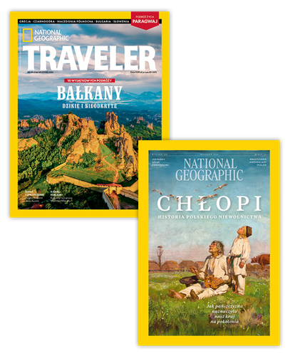 Pakiet półrocznych prenumerat National Geographic + NG Traveler